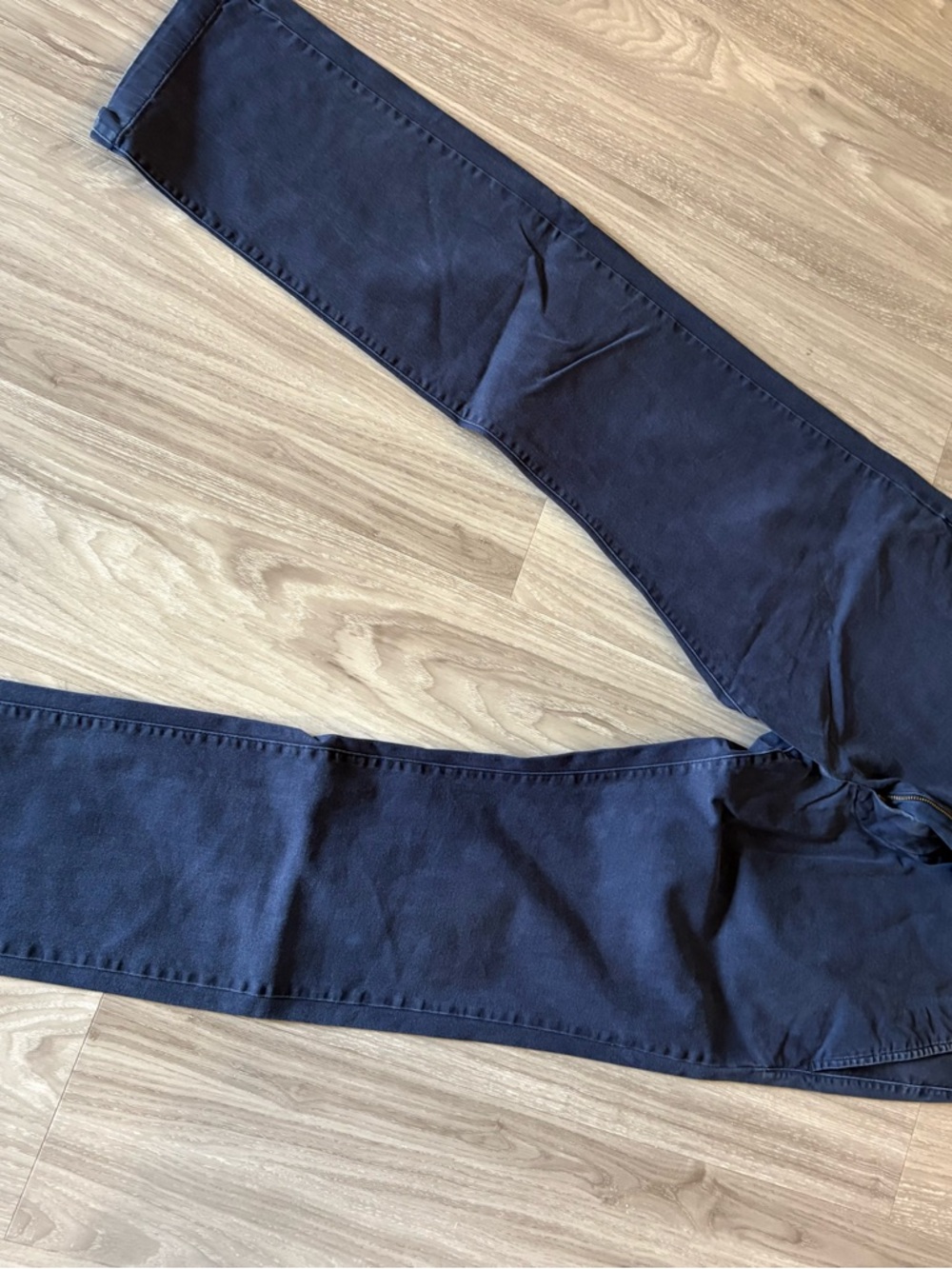 Goodfellow & Co Navy Casual Pants with Striped Lining